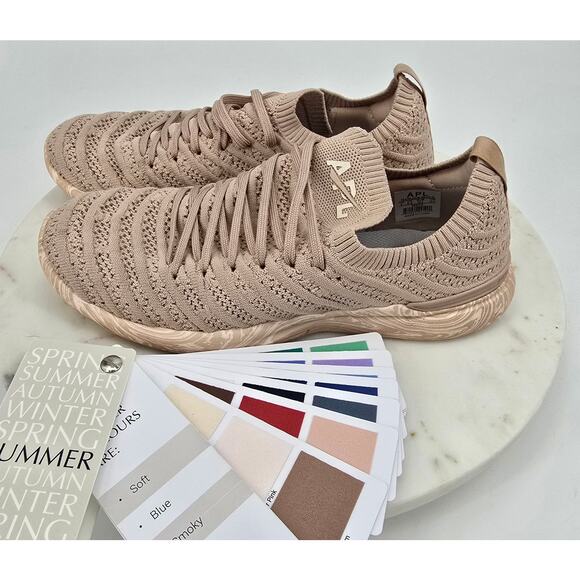Athletic Propulsion Labs TechLoom Wave Sneakers – Rose Dust Nude Marble – 8 - Picture 8 of 8